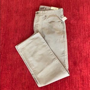 Old Navy Light Khaki Slim Straight Pants